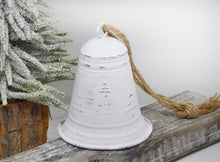 Load image into Gallery viewer, Rustic White Metal Bell