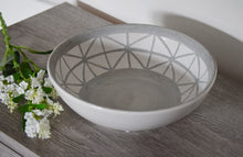Load image into Gallery viewer, Ceramic Grey and White Patterned Bowl
