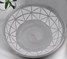 Load image into Gallery viewer, Ceramic Grey and White Patterned Bowl