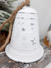 Load image into Gallery viewer, Rustic White Metal Bell
