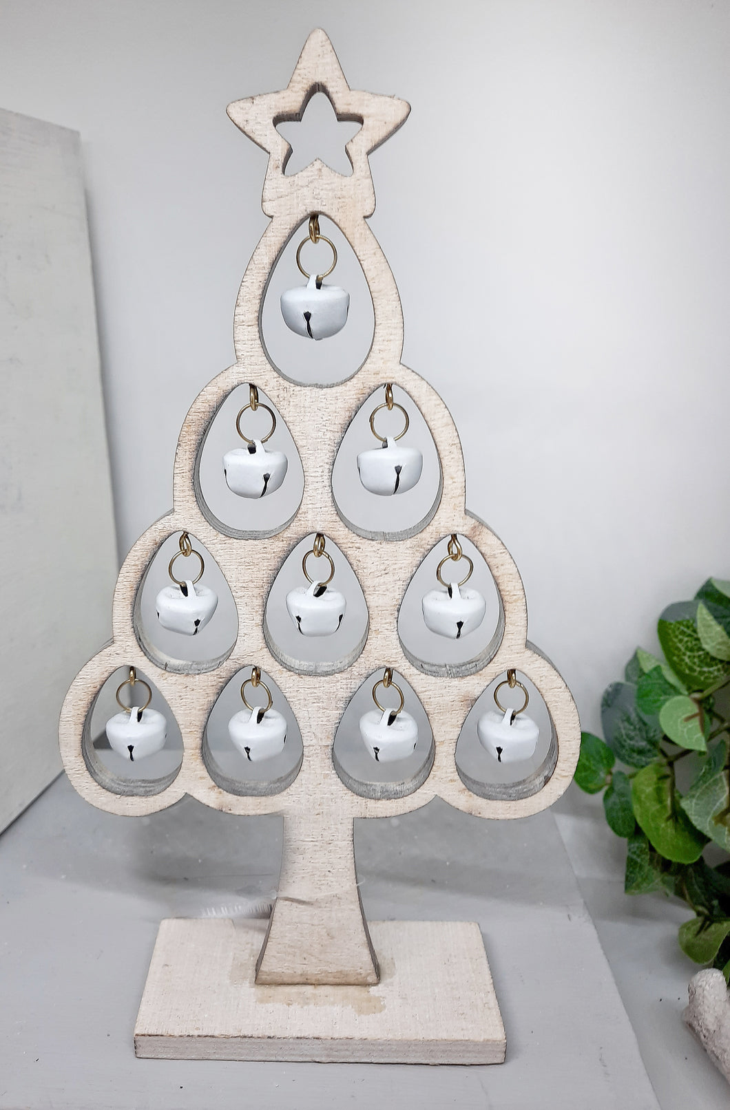 Wooden Alpine Tree With Bells