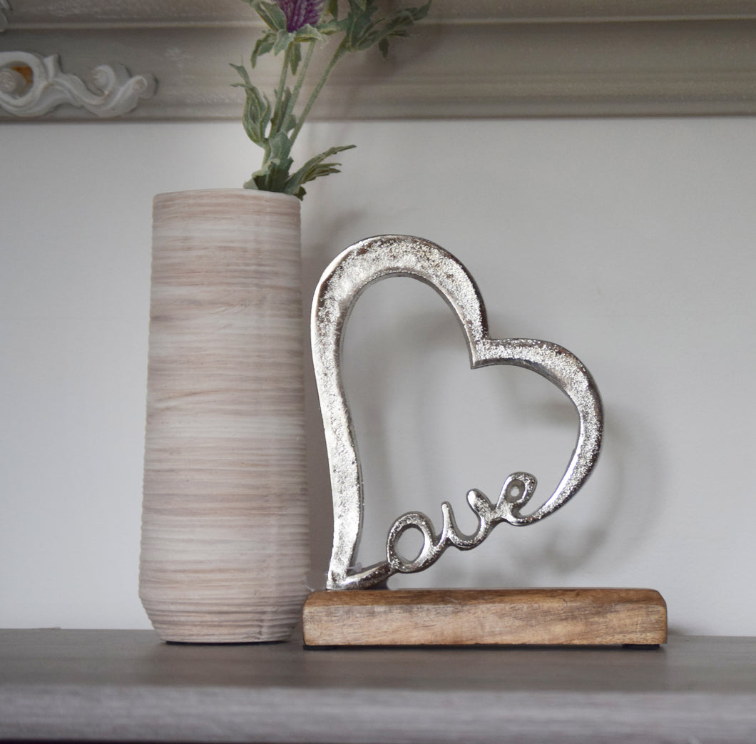 Love Heart | Wooden Block Base